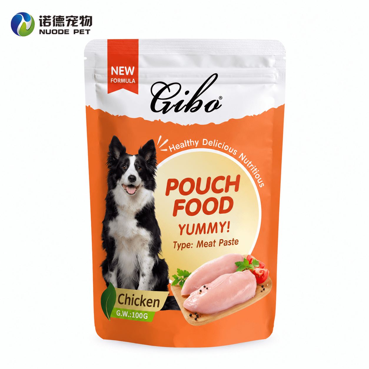 GIBO Chicken Meat Paste Wet Dog Food 100g view 5