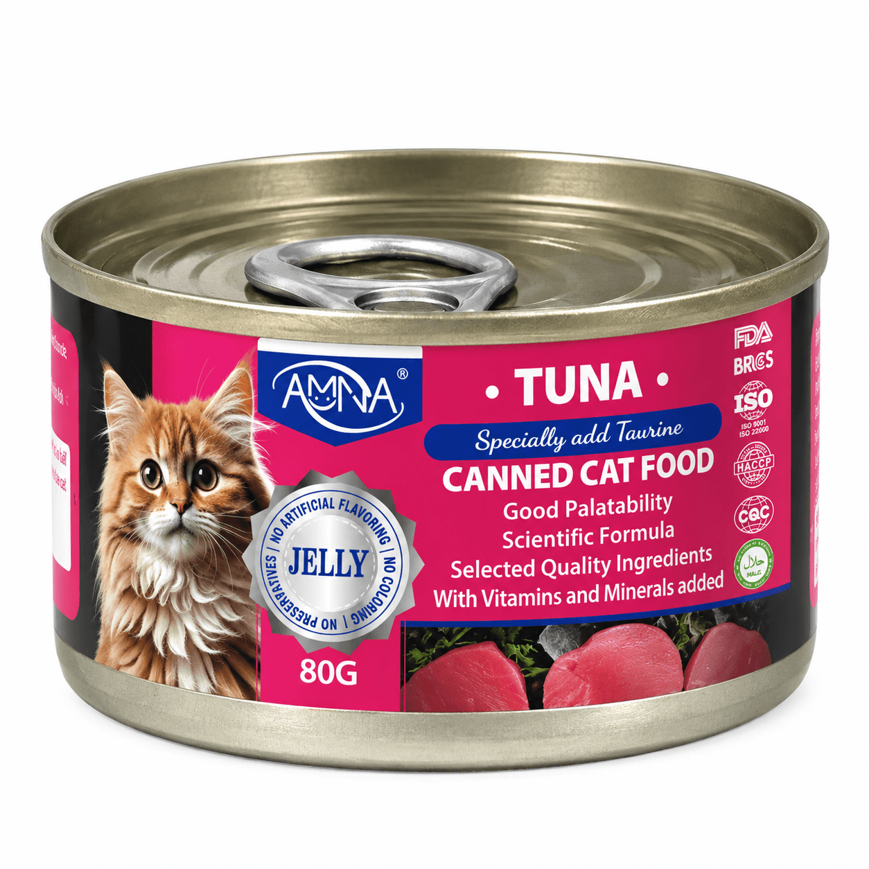 AMNA Tuna Jelly Wet Cat Food 80g view 2