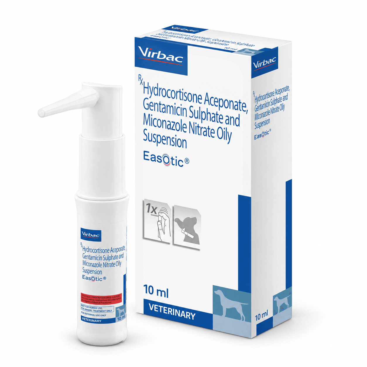 Virbac Easotic Otic Suspension for Dogs – 10 ml