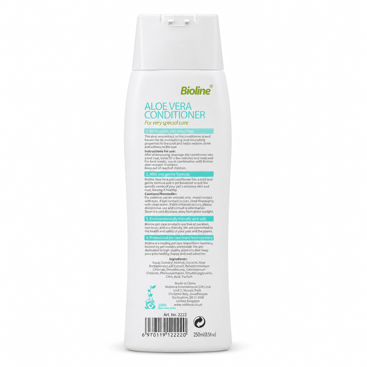 Bioline Aloe Vera Dog Shampoo view 3