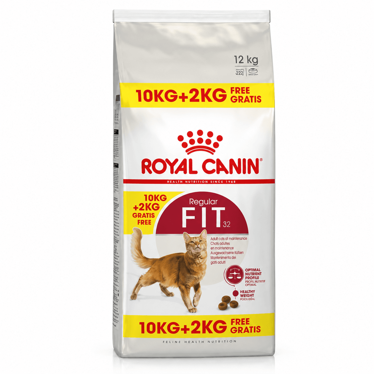 Royal Canin Fit 32 Adult Dry Cat Food, 10+2 kg