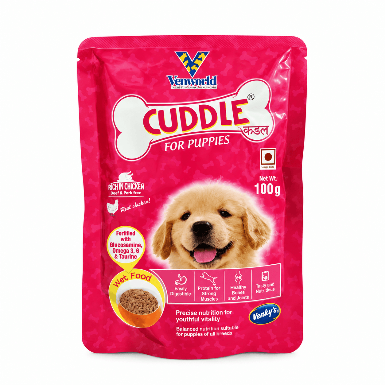 Venworld Cuddle Rich in Chicken Puppy Wet Dog Food