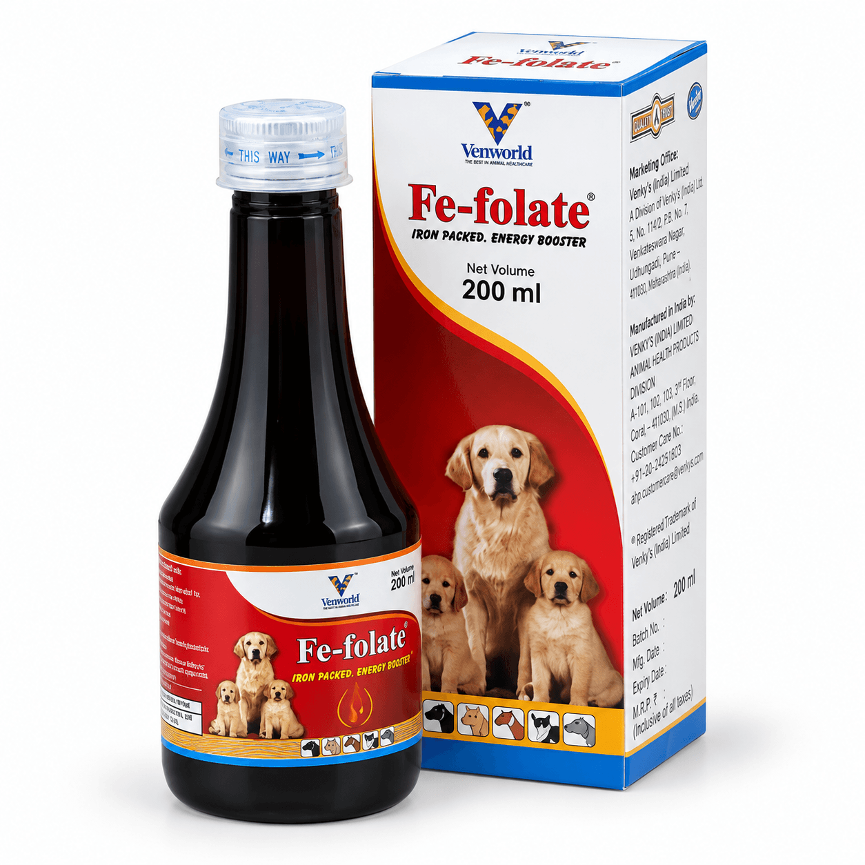 Venworld Fe-Folate Iron & Folic Acid Supplement for Dogs & Cats 200 ml view 2