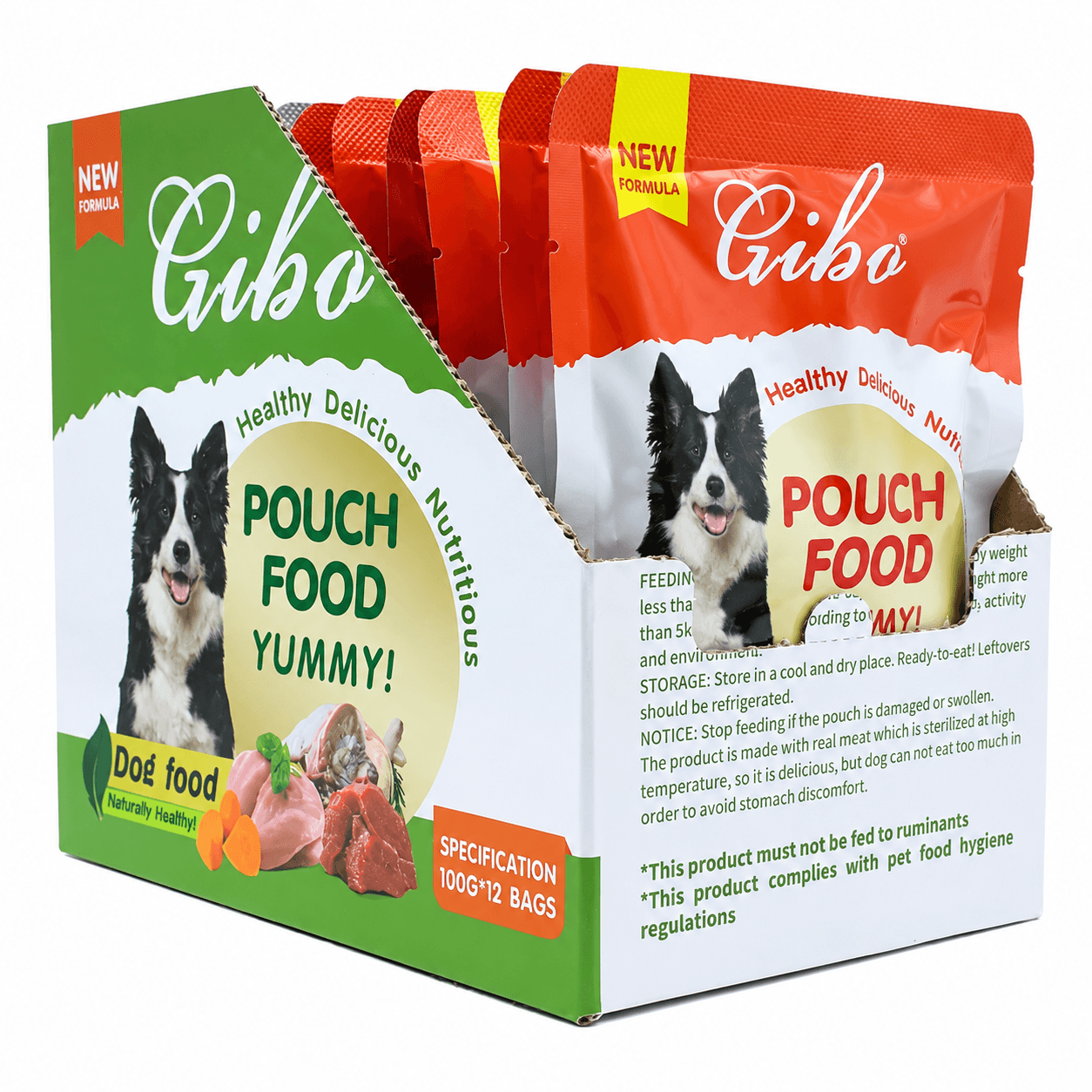 GIBO Chicken Meat Paste Wet Dog Food 100g view 2