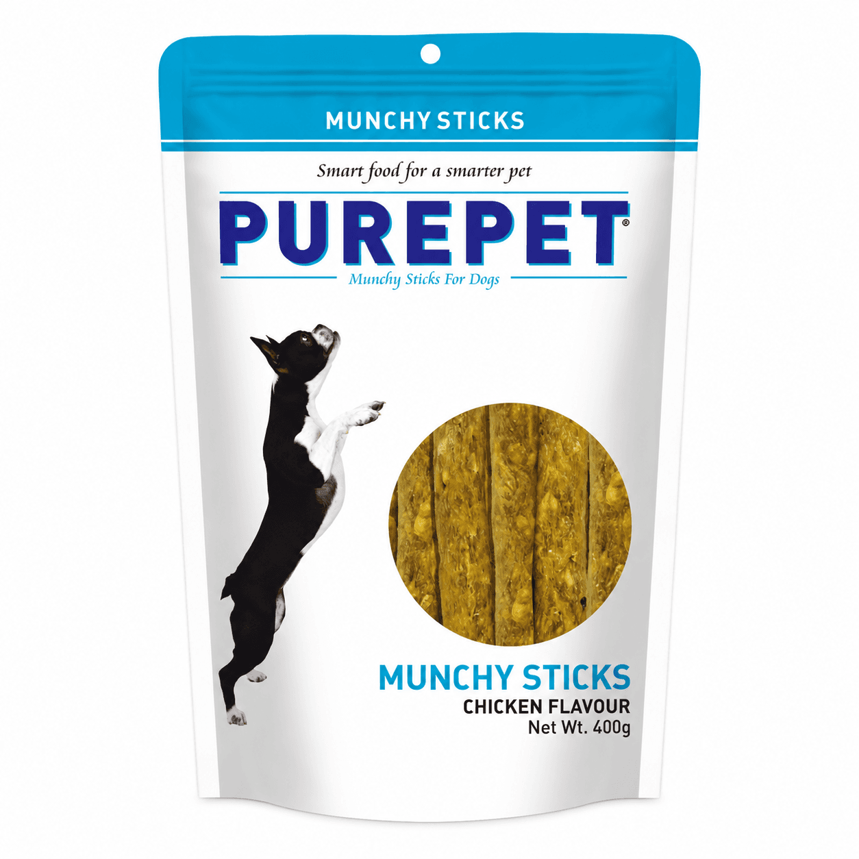 Purepet Munchy Sticks Chicken Flavour Dog Treats – 400g