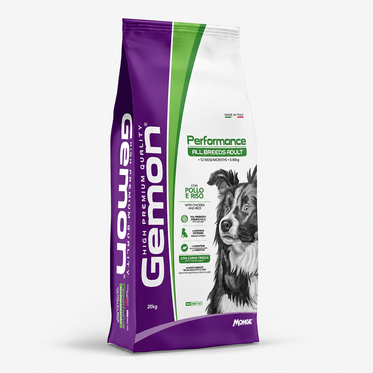 Gemon Performance All Breeds Adult Chicken & Rice Dry Dog Food – 20 kg
