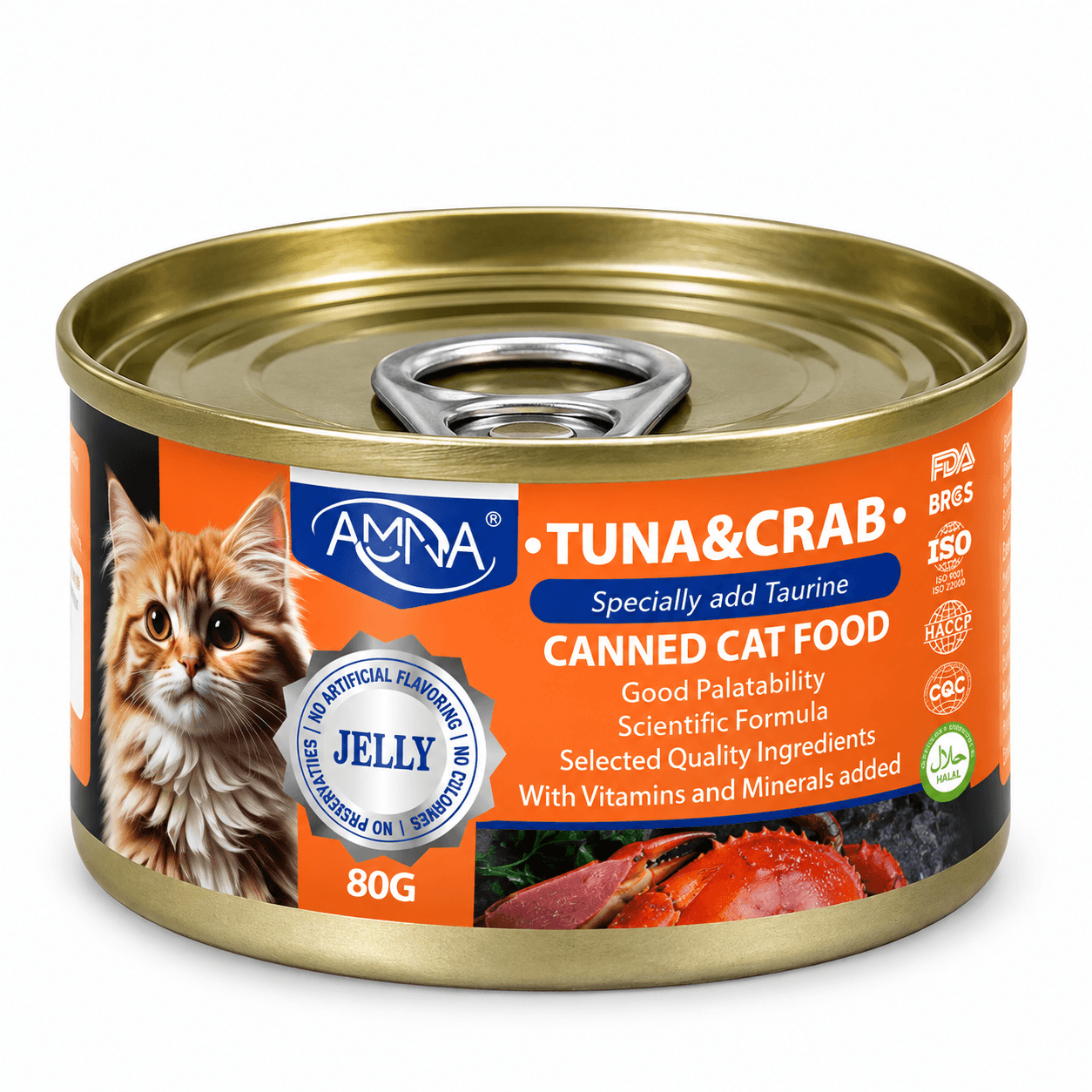 AMNA Tuna & Crab Jelly Wet Cat Food 80g