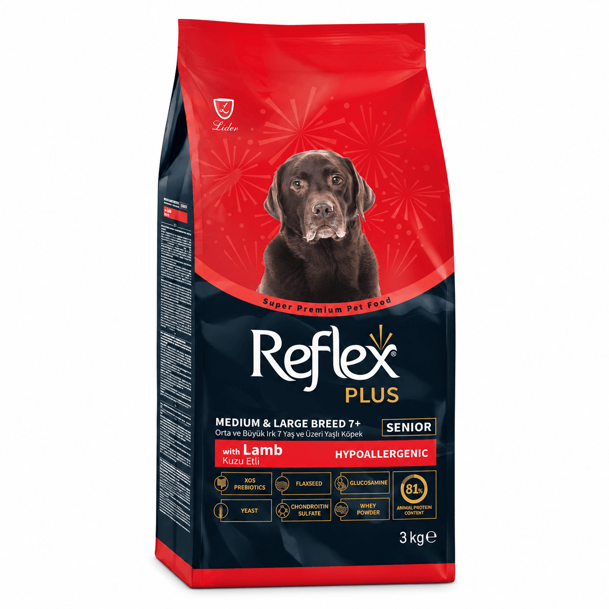 Reflex Plus Medium & Large Breed 7+ Senior Lamb Dry Dog Food
