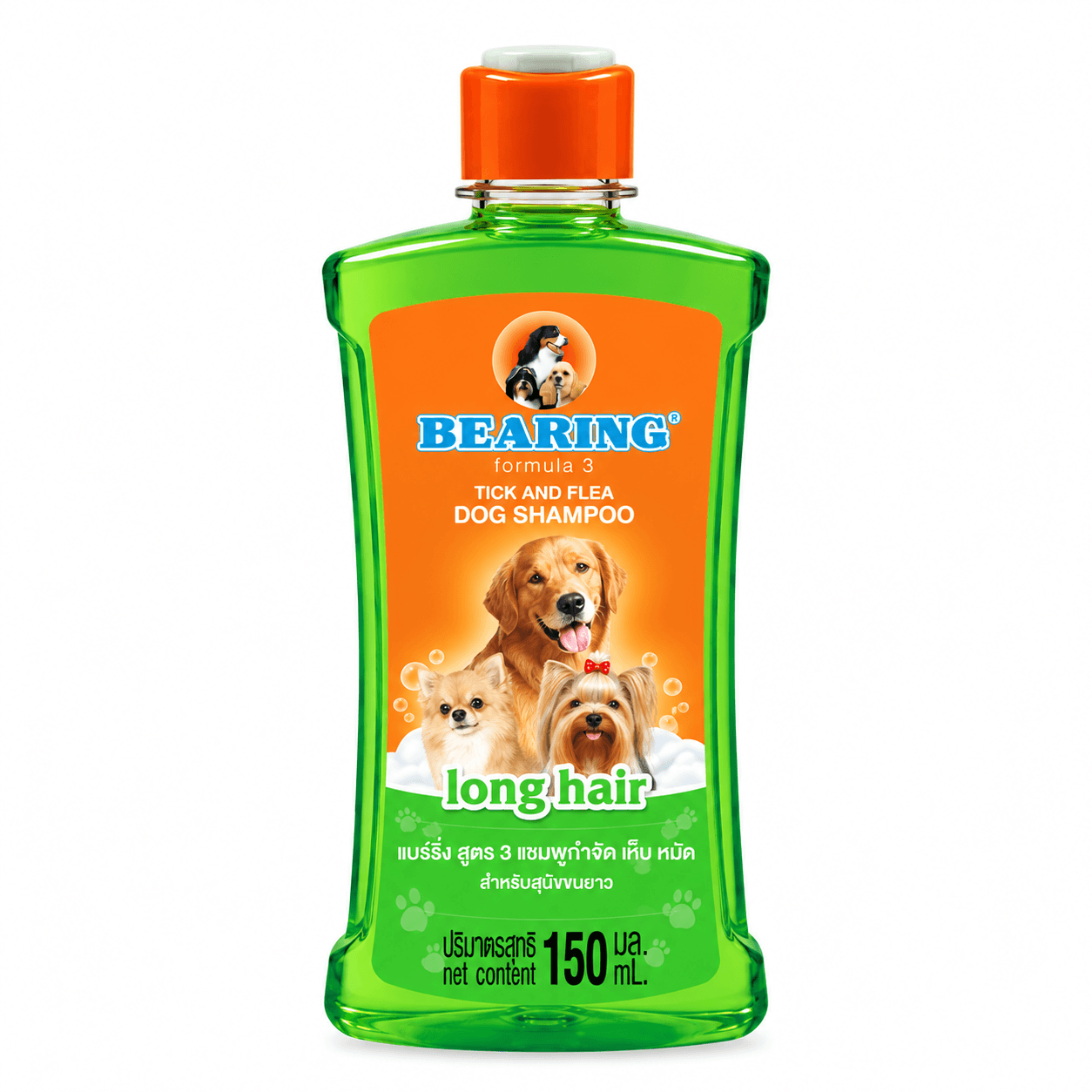 Bearing Formula 3 Tick & Flea Dog Shampoo for Long Hair