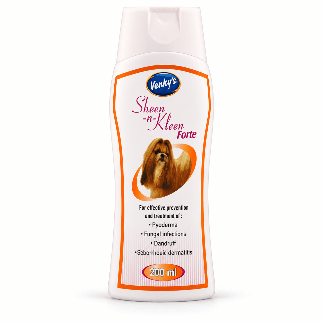 Venky’s ( Venworld ) Sheen-N-Kleen Forte Medicated Shampoo for Dogs & Cats 200 ml