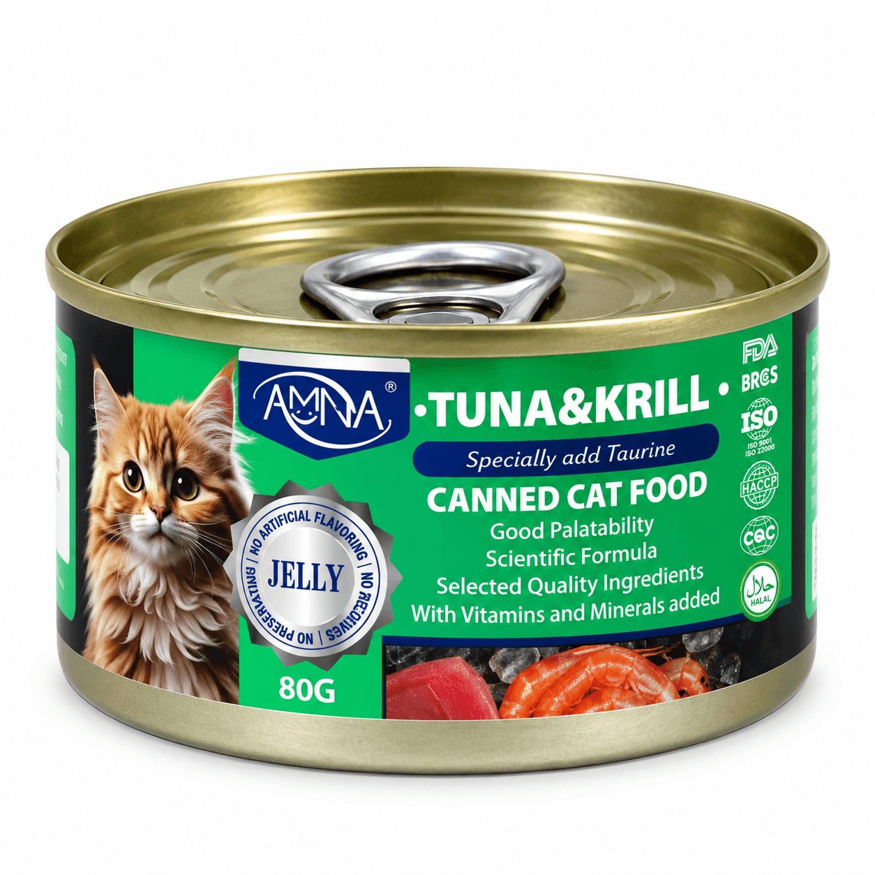 AMNA Tuna & Krill Jelly Wet Cat Food 80g