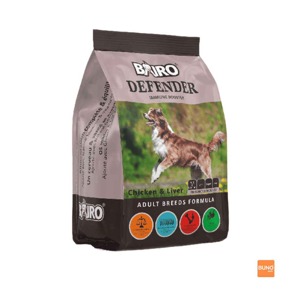 BAIRO Defender Adult Dog Food Nepal Chicken Liver 1.5Kg 3Kg | Immune Booster Dog Food Kathmandu