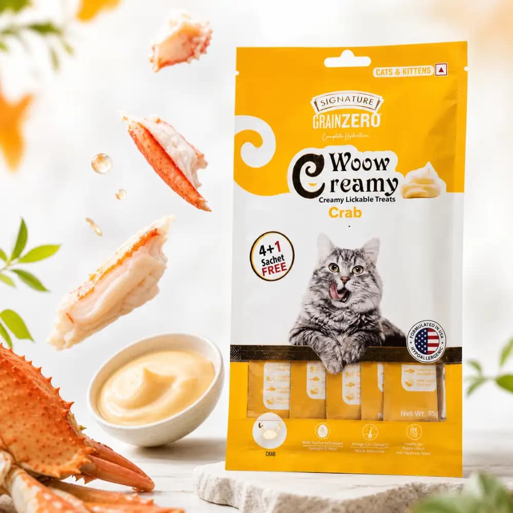 Grain Zero Creamy Cat Treat Nepal 75g Crab Flavor | Lickable Cat Treat Kathmandu