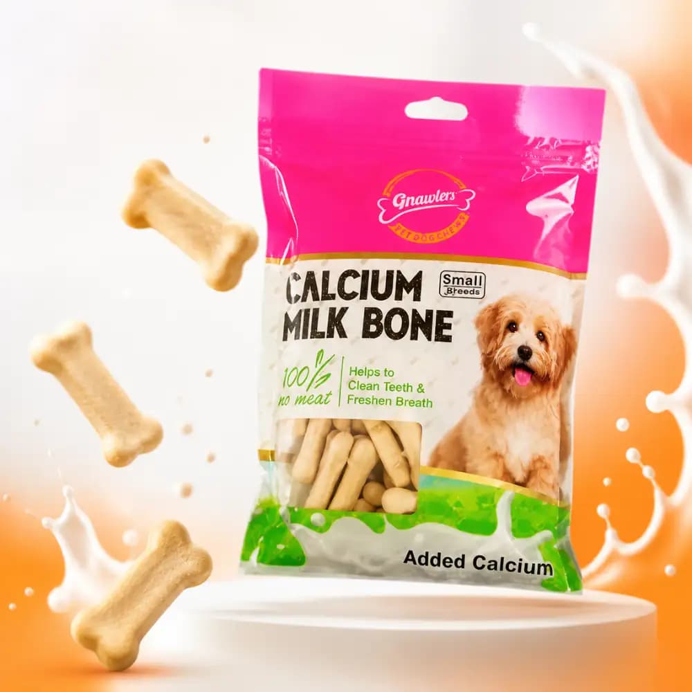 Gnawlers Calcium Milk Bone Dog Treat 270g 30pcs Nepal | Dental Chew Dog Treat Kathmandu