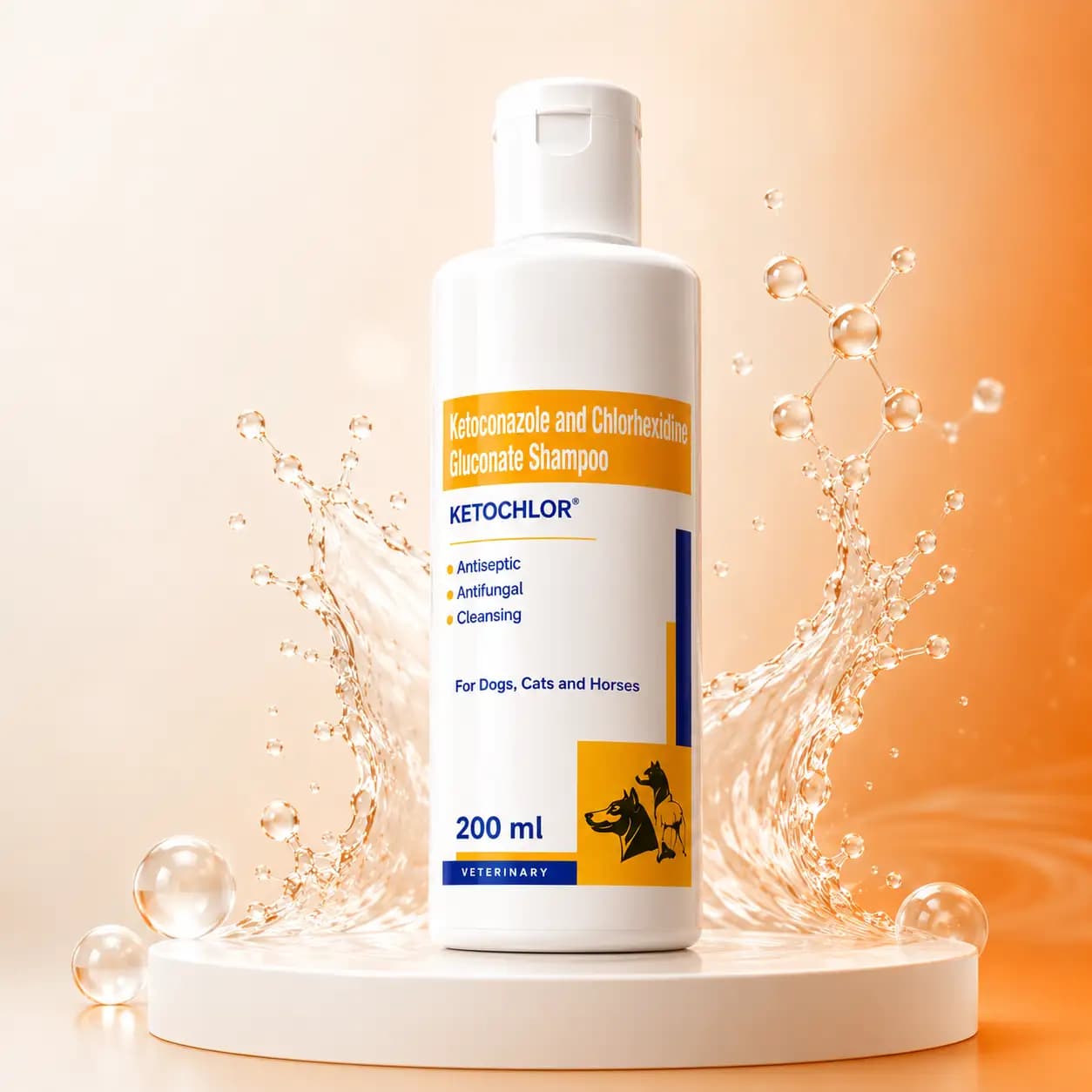 Ketochlor Medicated Shampoo for Dogs, Cats & Horses